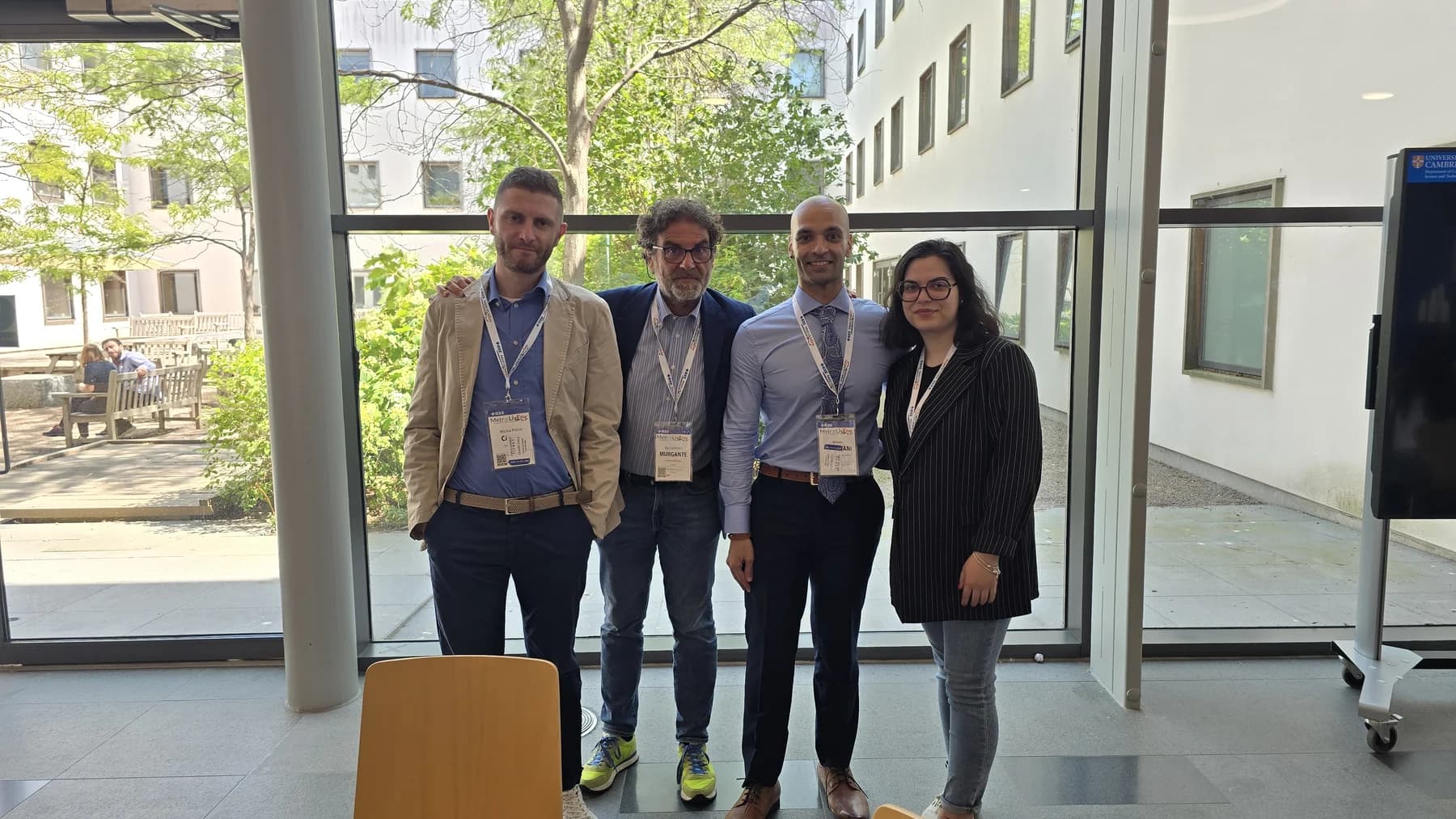 Research colleagues together at Metrology for Living Environment 2026.